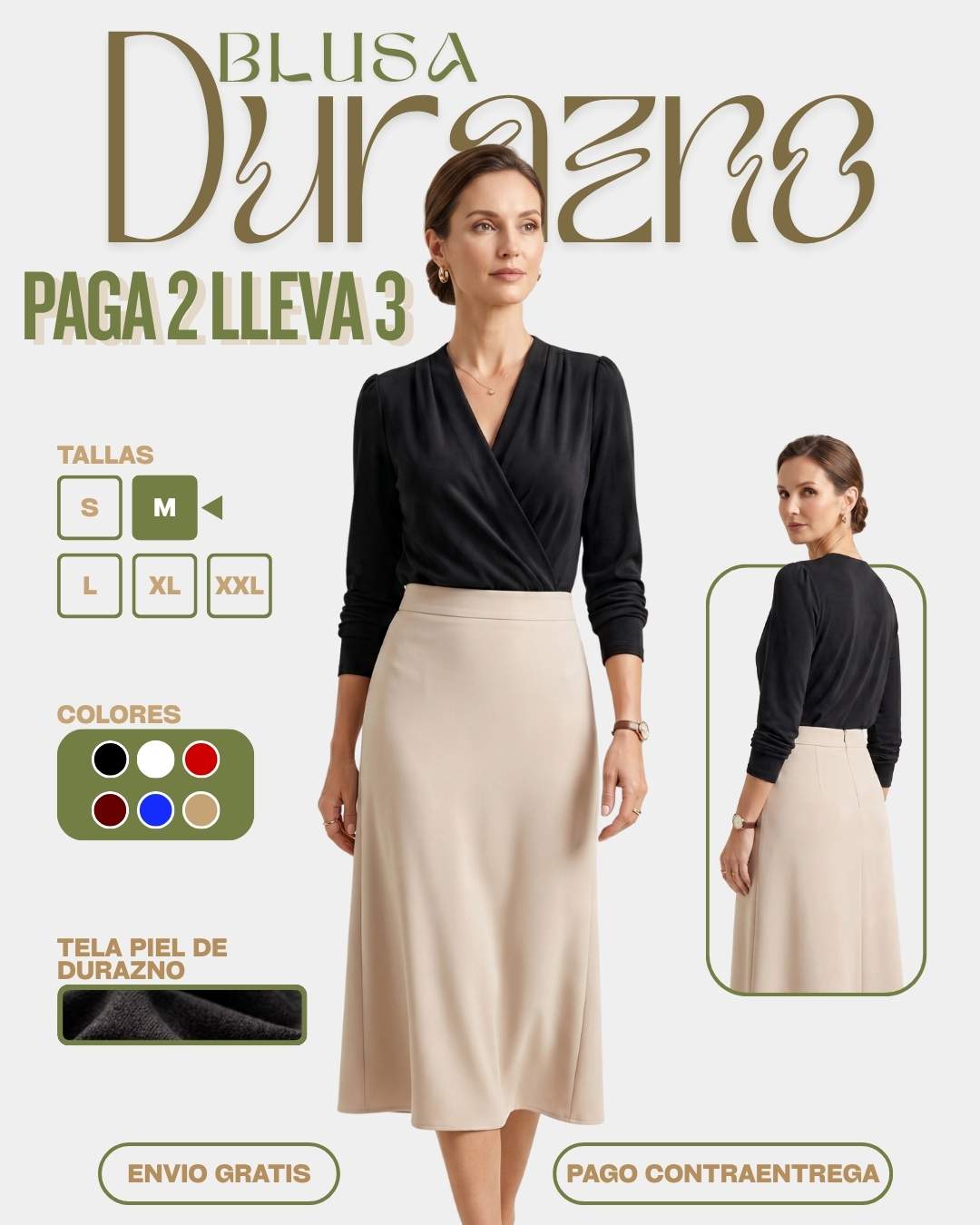 BLUSA DURAZNO MOLDEADORA